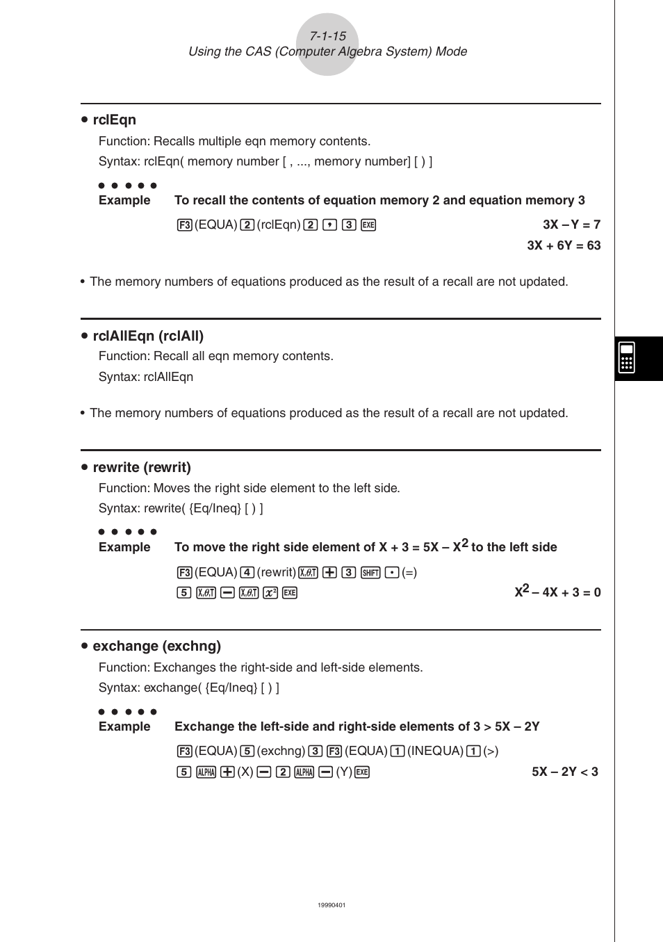 Casio ALGEBRA FX 2.0 Computer Algebra System and Tutorial Modes User Manual | Page 16 / 30
