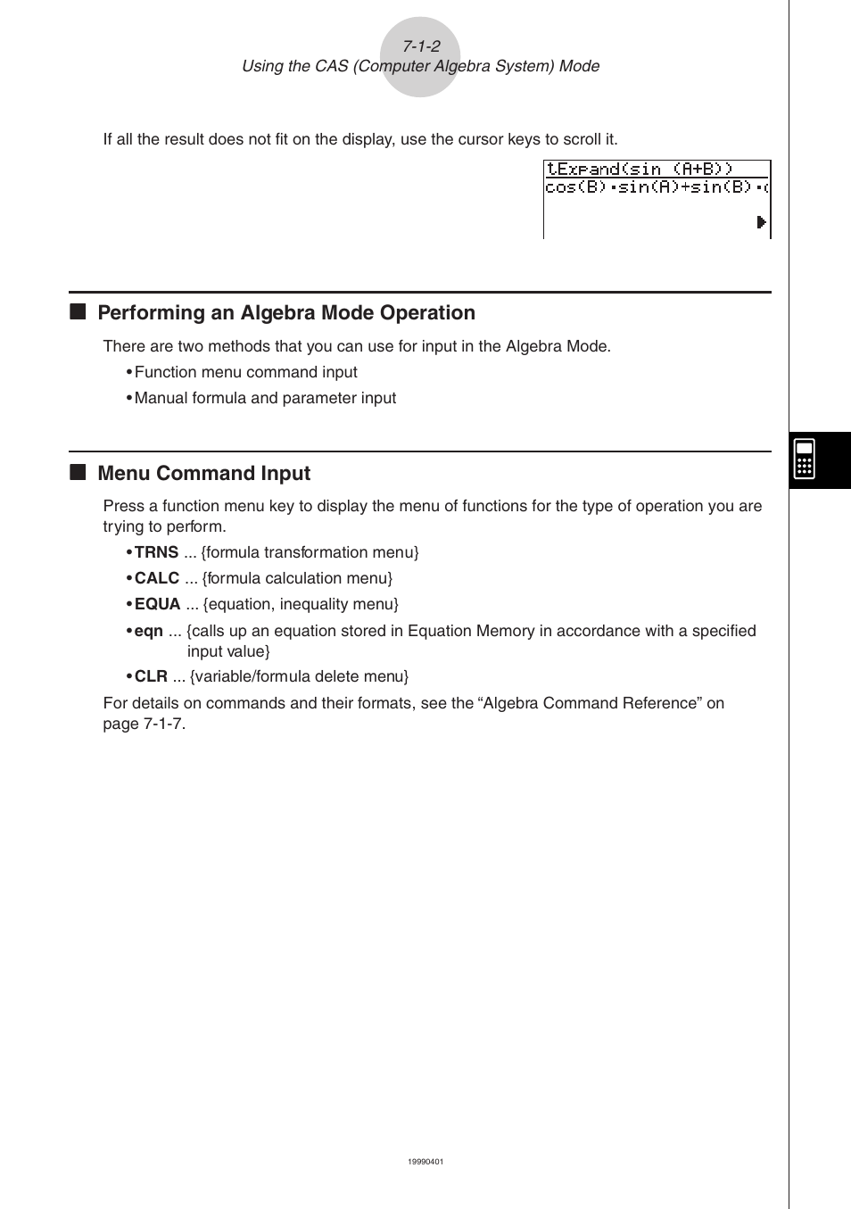 Casio ALGEBRA FX 2.0 Computer Algebra System and Tutorial Modes User Manual | Page 3 / 30