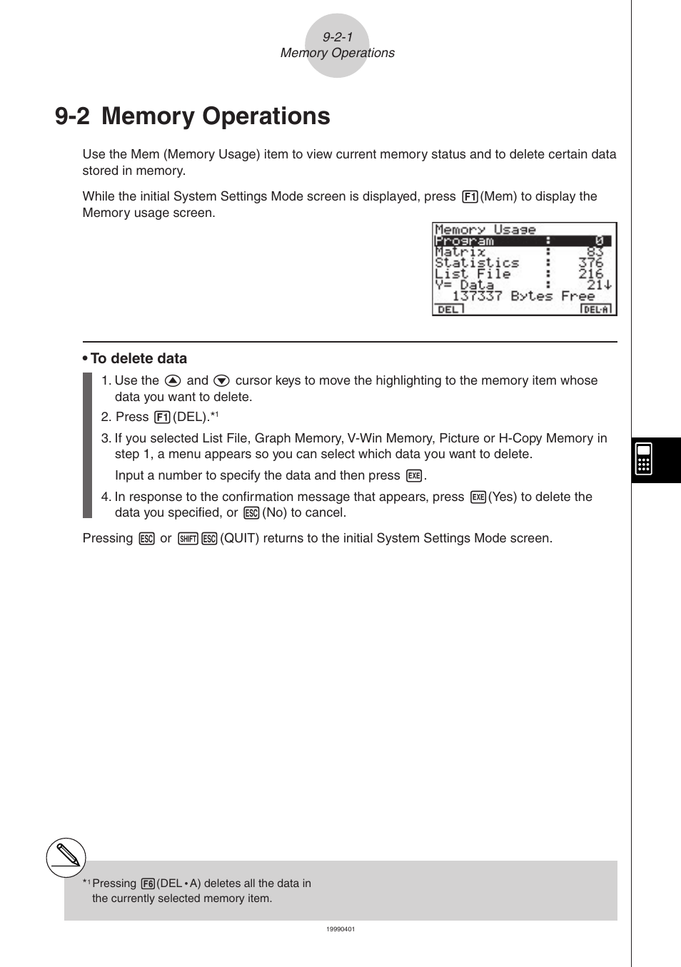 Casio ALGEBRA FX 2.0 System Settings Menu User Manual | Page 3 / 8