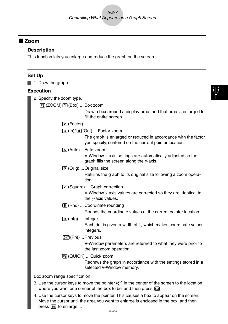 Kk zoom | Casio ALGEBRA FX 2.0 PLUS Graphing User Manual | Page 14 / 98