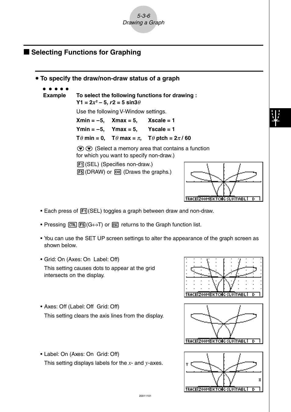 Kk selecting functions for graphing | Casio ALGEBRA FX 2.0 PLUS Graphing User Manual | Page 25 / 98