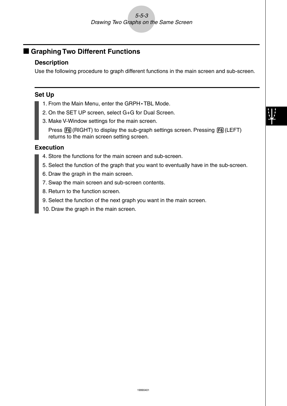 Kk graphing two different functions | Casio ALGEBRA FX 2.0 PLUS Graphing User Manual | Page 30 / 98