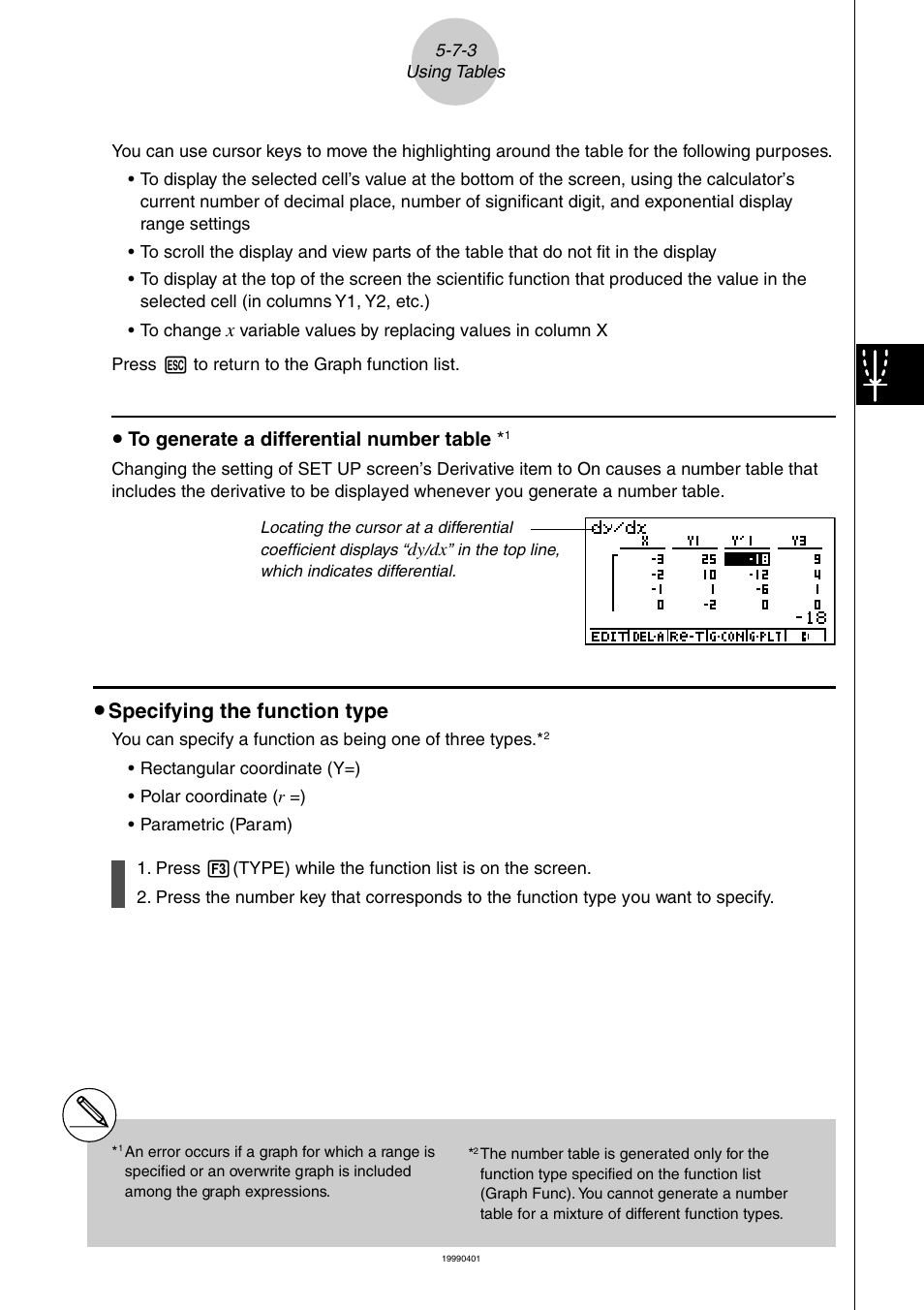 Specifying the function type | Casio ALGEBRA FX 2.0 PLUS Graphing User Manual | Page 42 / 98