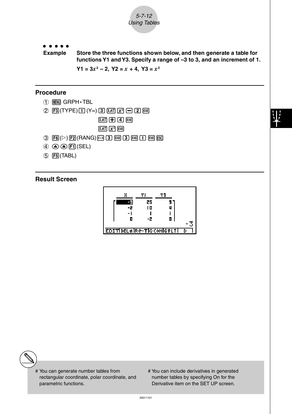 Procedure, Result screen | Casio ALGEBRA FX 2.0 PLUS Graphing User Manual | Page 51 / 98