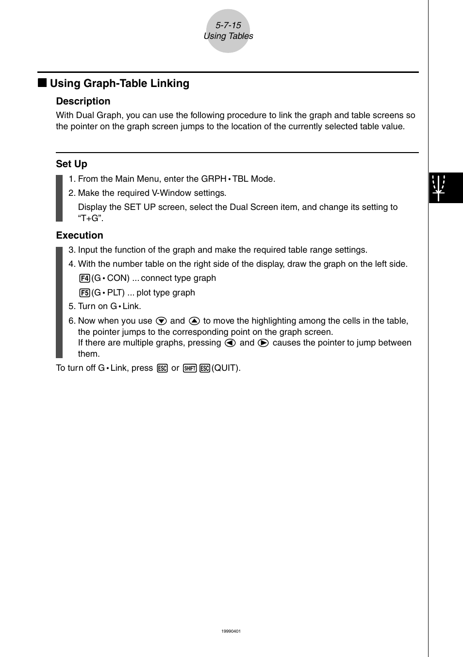 Kk using graph-table linking | Casio ALGEBRA FX 2.0 PLUS Graphing User Manual | Page 54 / 98