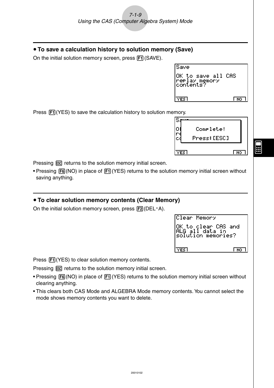 Casio ALGEBRA FX 2.0 PLUS Computer Algebra System and Tutorial Modes User Manual | Page 10 / 54