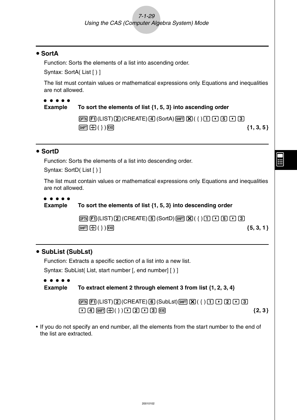 Casio ALGEBRA FX 2.0 PLUS Computer Algebra System and Tutorial Modes User Manual | Page 30 / 54