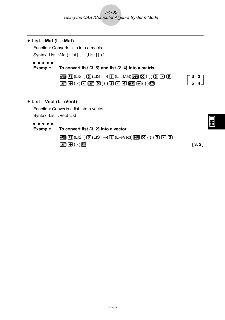 Casio ALGEBRA FX 2.0 PLUS Computer Algebra System and Tutorial Modes User Manual | Page 31 / 54