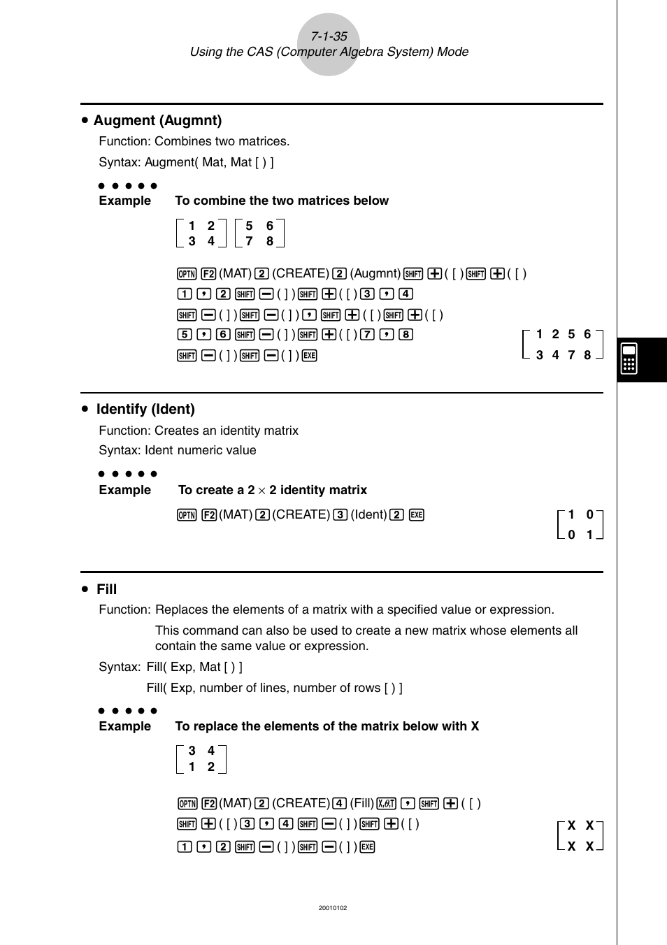 Casio ALGEBRA FX 2.0 PLUS Computer Algebra System and Tutorial Modes User Manual | Page 36 / 54