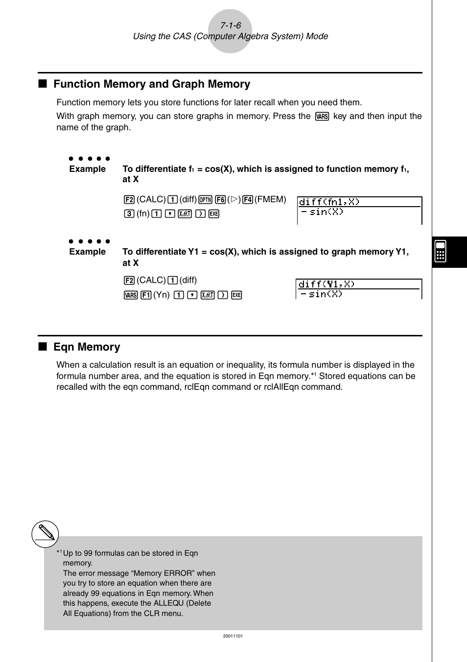 Casio ALGEBRA FX 2.0 PLUS Computer Algebra System and Tutorial Modes User Manual | Page 7 / 54