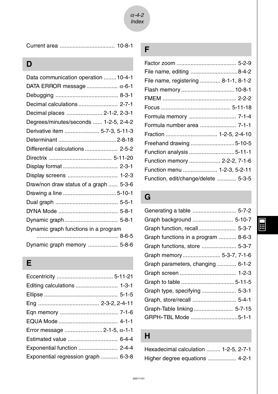 Casio ALGEBRA FX 2.0 PLUS Appendix User Manual | Page 12 / 33