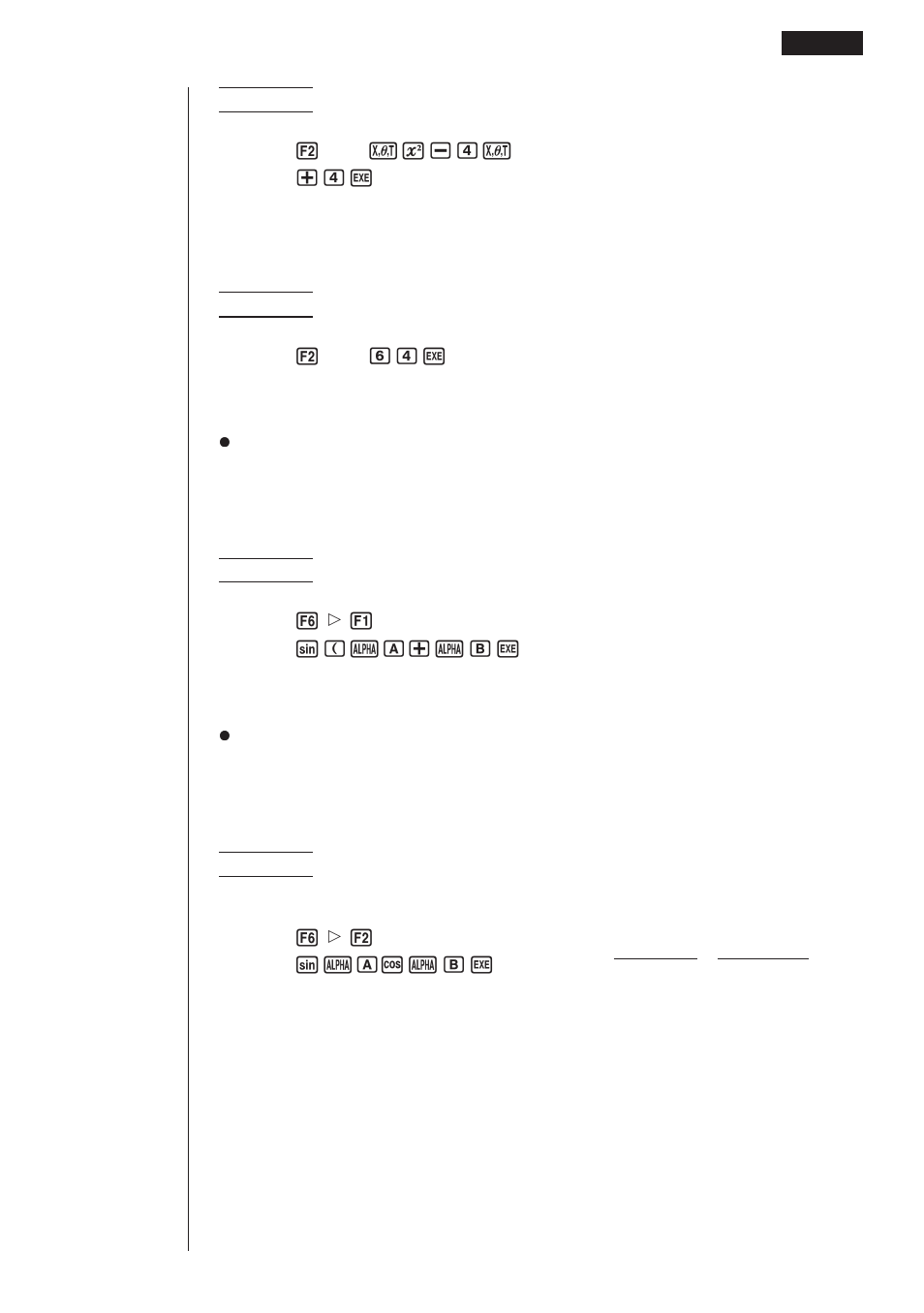 Casio CFX-9970G Algebraic Expressions User Manual | Page 5 / 15