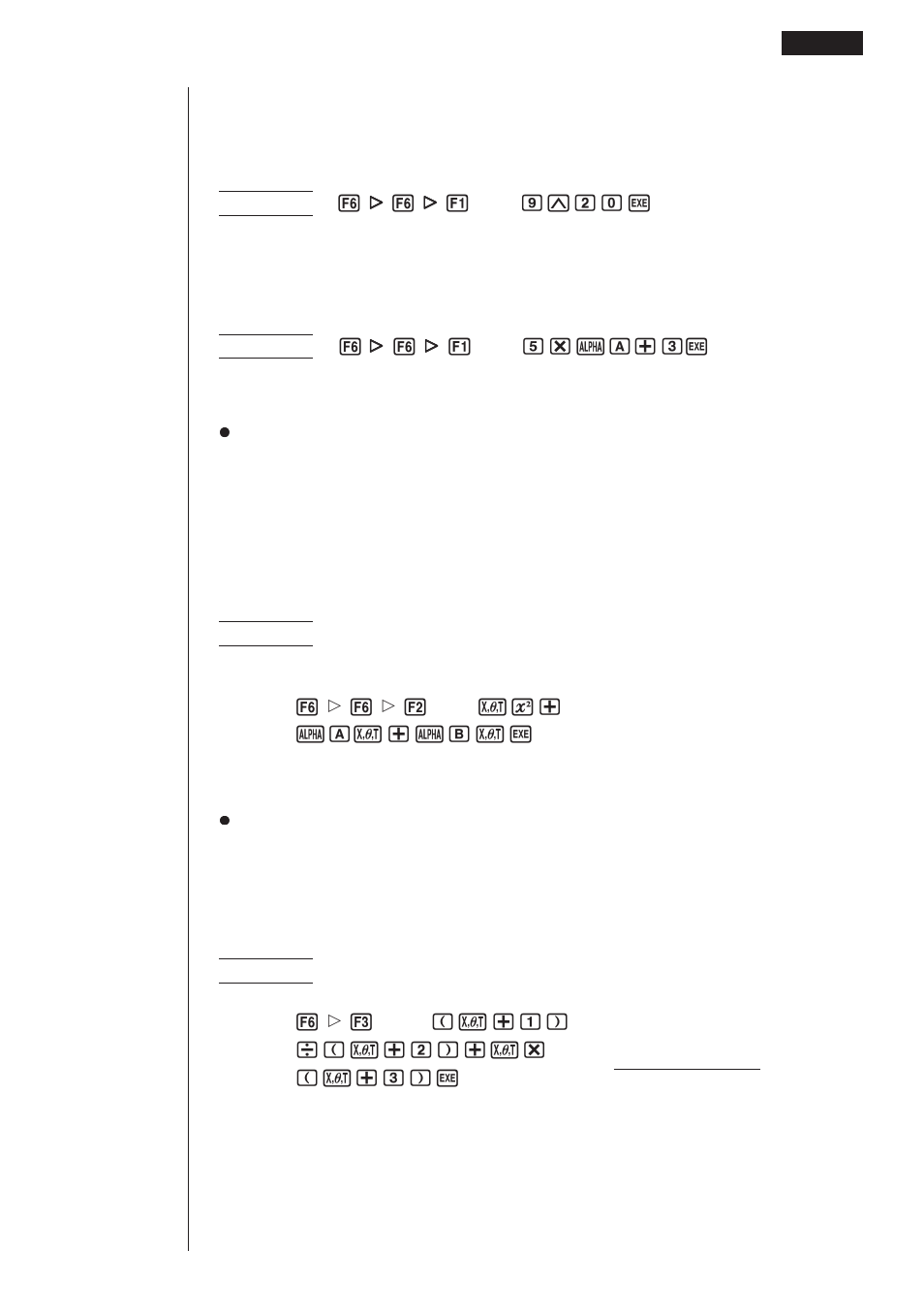 Casio CFX-9970G Algebraic Expressions User Manual | Page 9 / 15