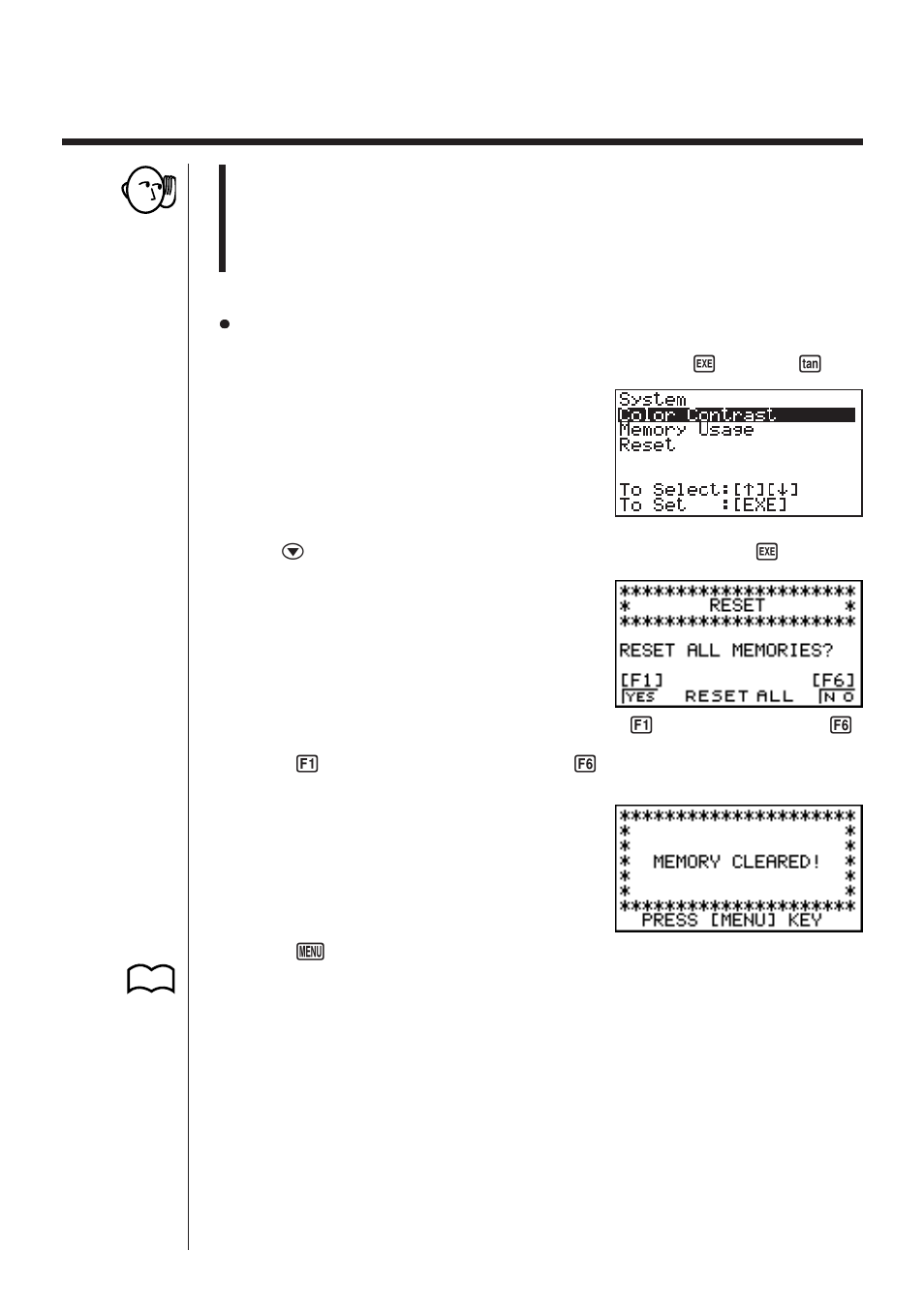 Appendix a resetting the calculator | Casio CFX-9970G Appendix User Manual | Page 2 / 15