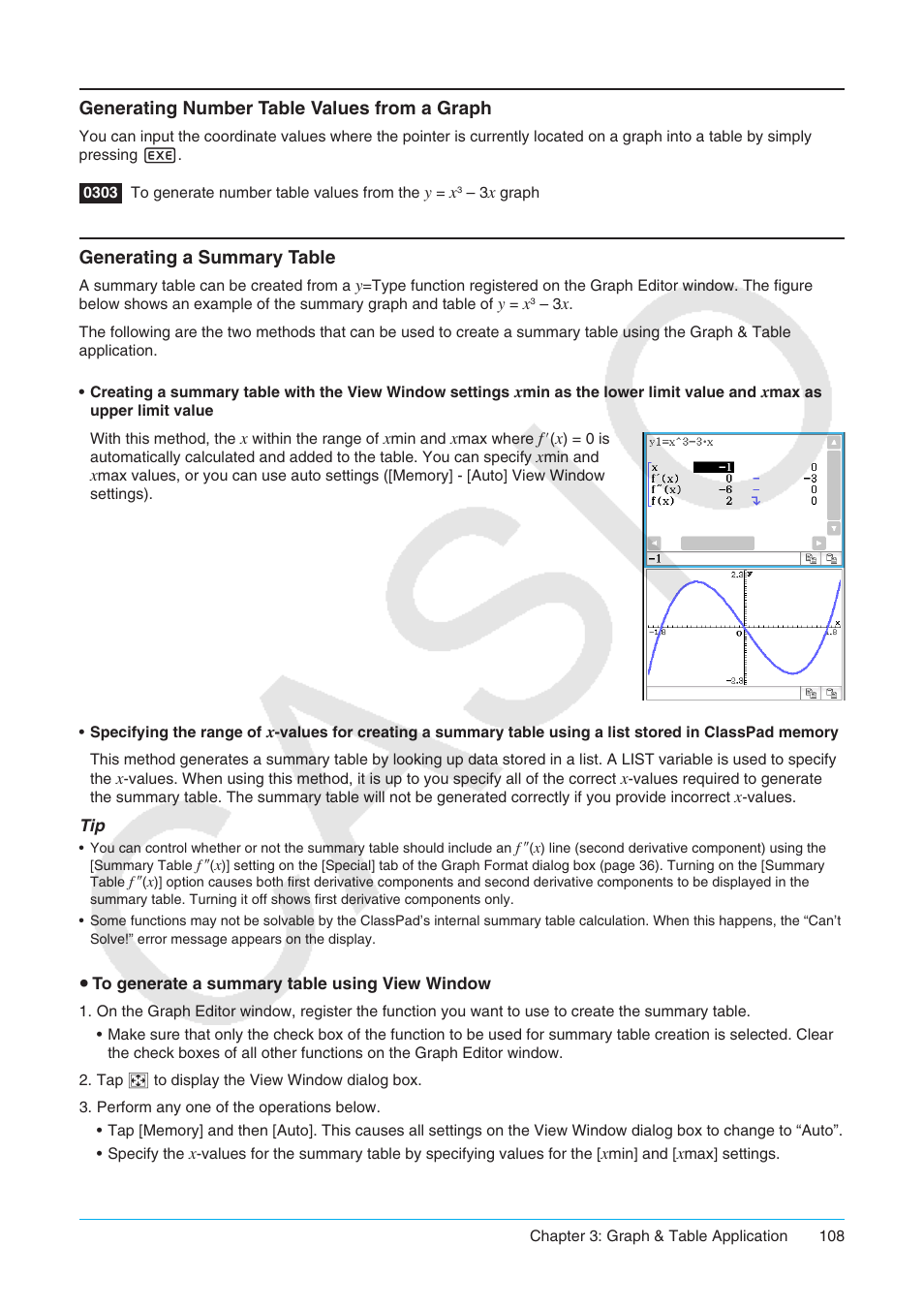 Casio ClassPad II fx-CP400 User Manual | Page 108 / 275