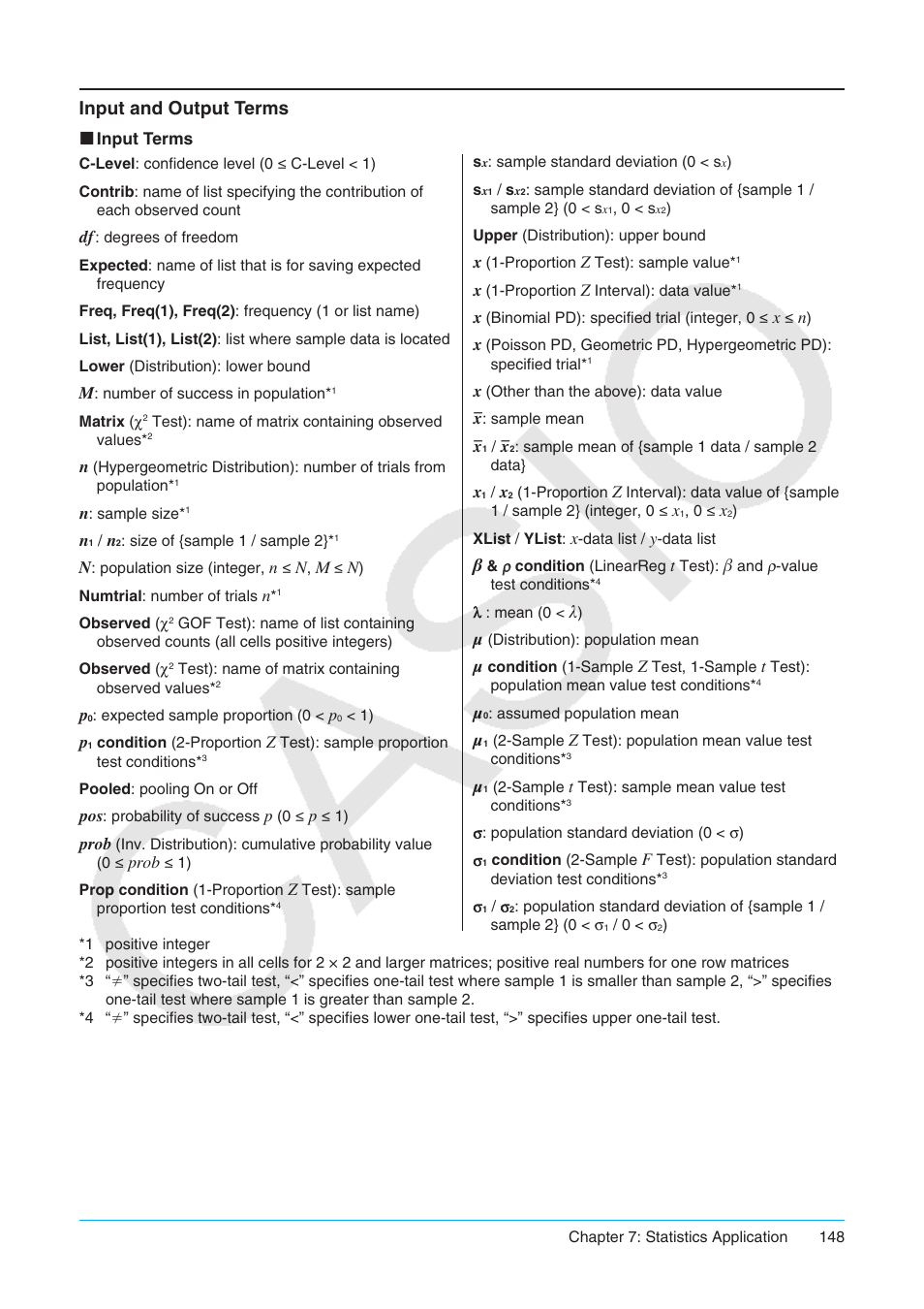 Input and output terms | Casio ClassPad II fx-CP400 User Manual | Page 148 / 275