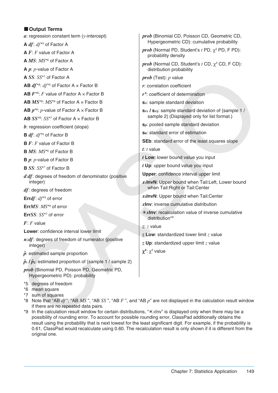 Casio ClassPad II fx-CP400 User Manual | Page 149 / 275