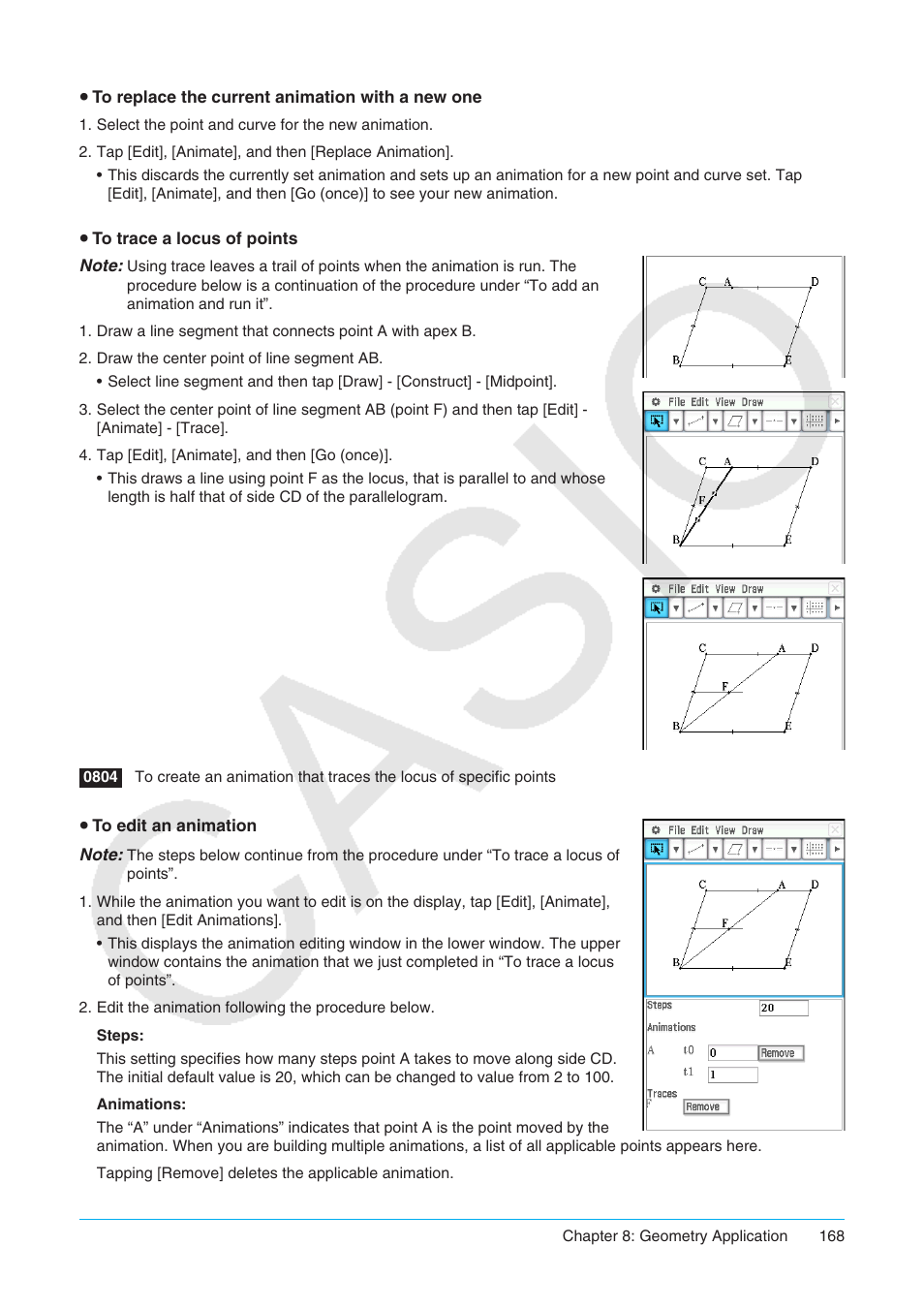 Casio ClassPad II fx-CP400 User Manual | Page 168 / 275