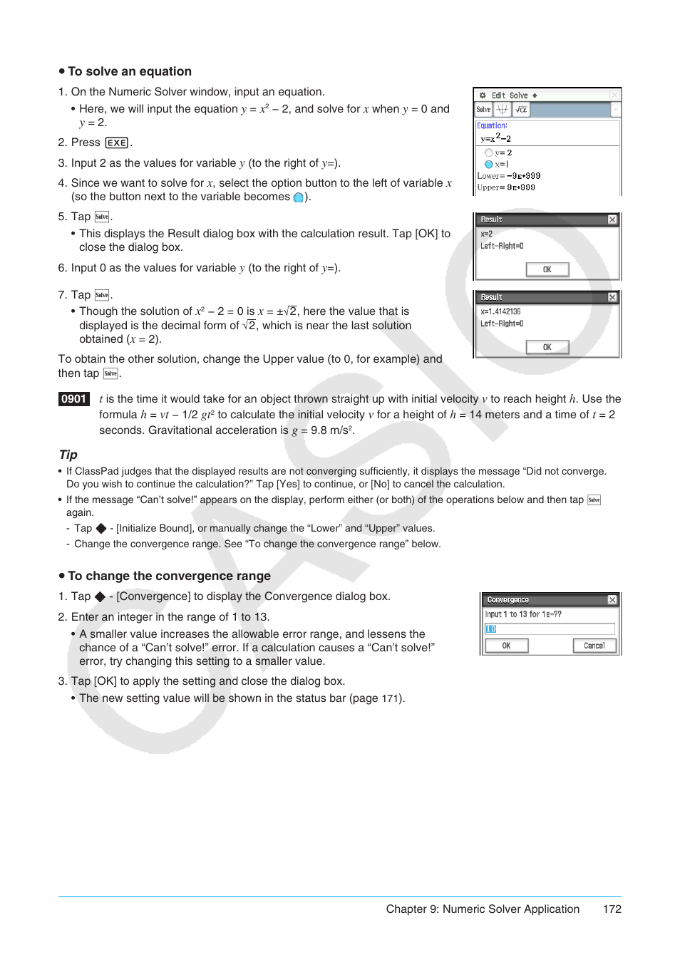 Casio ClassPad II fx-CP400 User Manual | Page 172 / 275