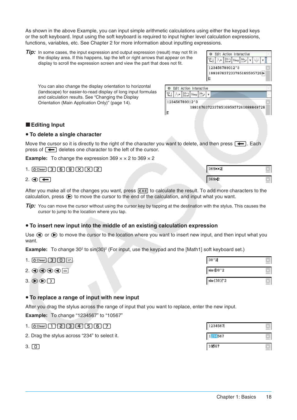 Casio ClassPad II fx-CP400 User Manual | Page 18 / 275