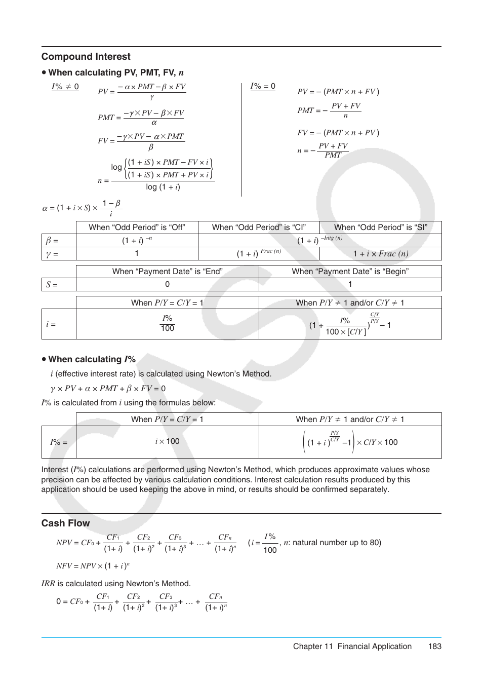 Compound interest cash flow | Casio ClassPad II fx-CP400 User Manual | Page 183 / 275