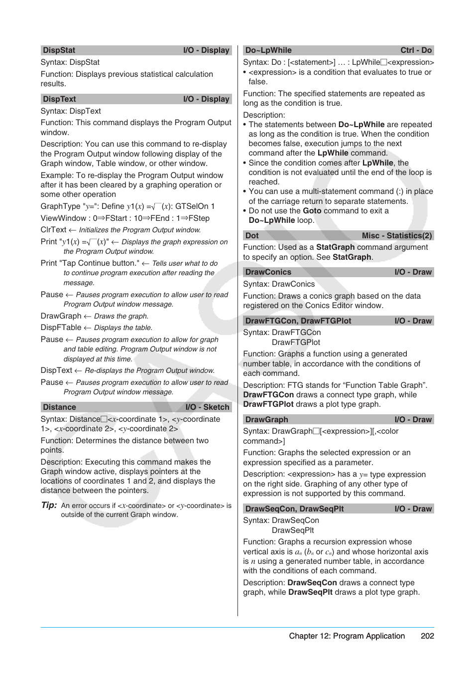 Casio ClassPad II fx-CP400 User Manual | Page 202 / 275
