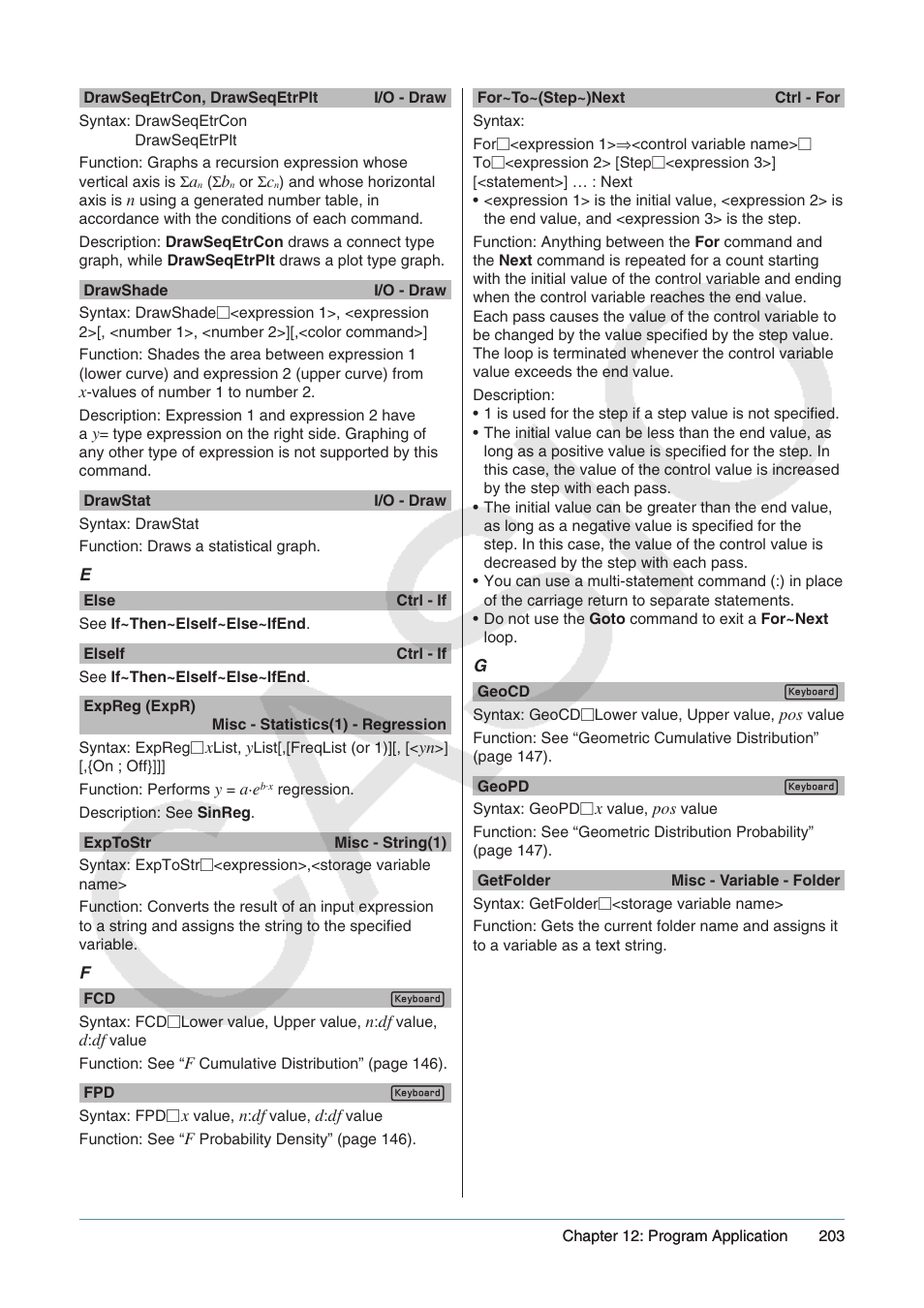 Casio ClassPad II fx-CP400 User Manual | Page 203 / 275