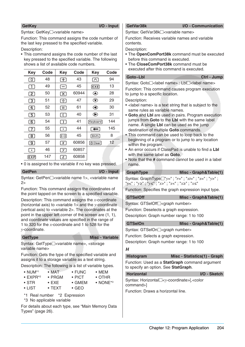 Casio ClassPad II fx-CP400 User Manual | Page 204 / 275