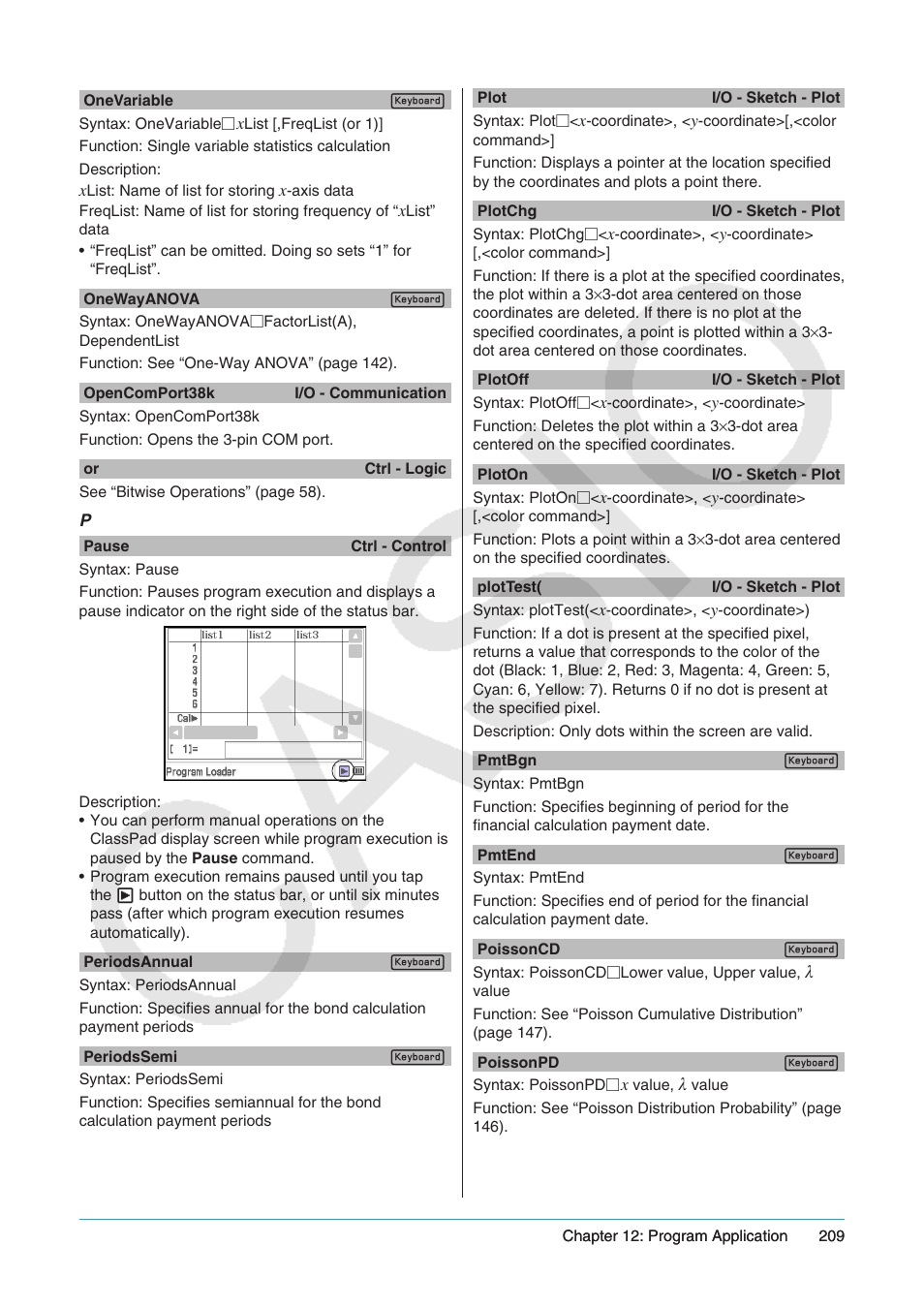 Casio ClassPad II fx-CP400 User Manual | Page 209 / 275