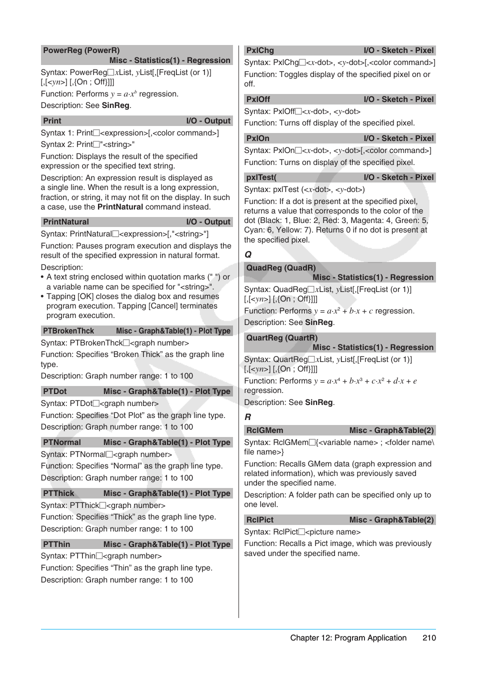 Casio ClassPad II fx-CP400 User Manual | Page 210 / 275