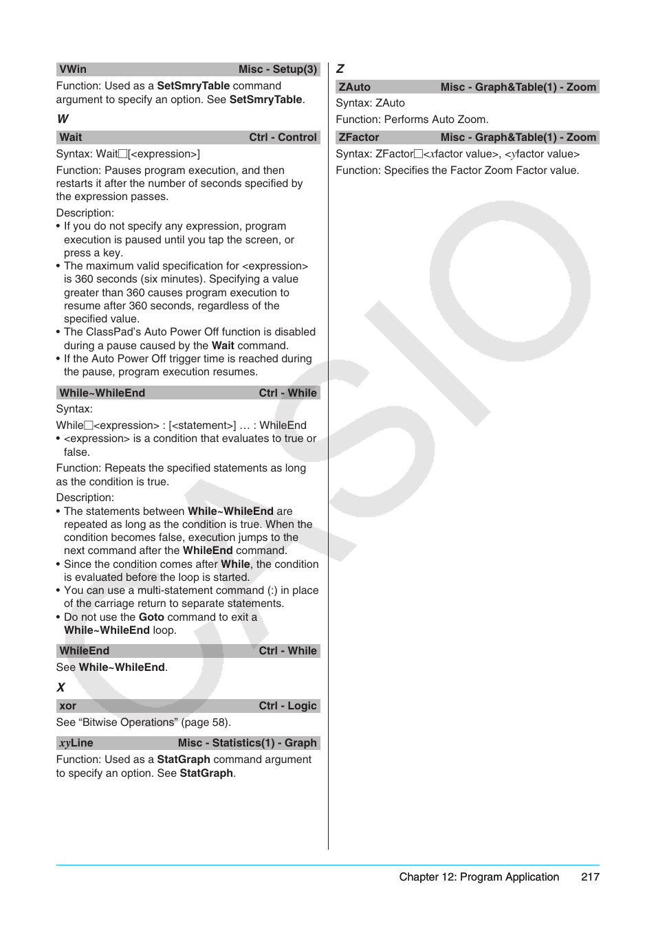 Casio ClassPad II fx-CP400 User Manual | Page 217 / 275