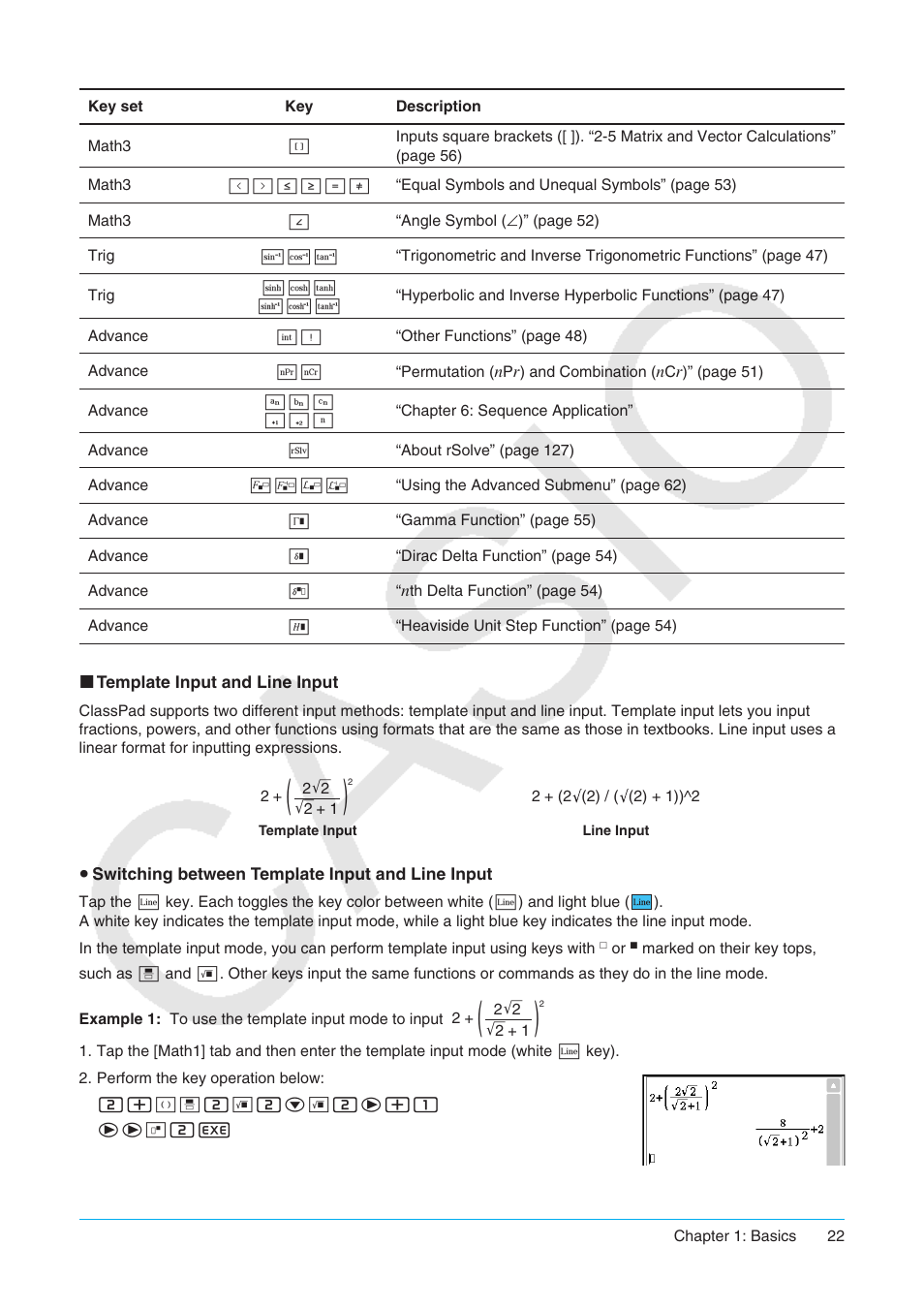 Casio ClassPad II fx-CP400 User Manual | Page 22 / 275
