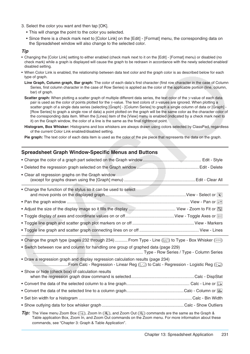 Casio ClassPad II fx-CP400 User Manual | Page 231 / 275