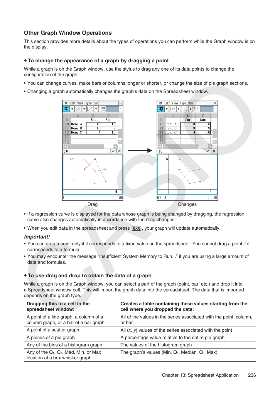 Other graph window operations | Casio ClassPad II fx-CP400 User Manual | Page 236 / 275