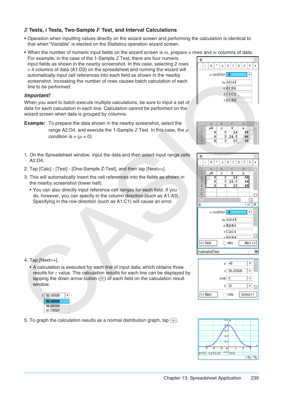 Casio ClassPad II fx-CP400 User Manual | Page 239 / 275