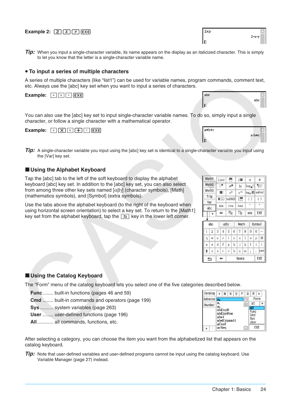 Casio ClassPad II fx-CP400 User Manual | Page 24 / 275