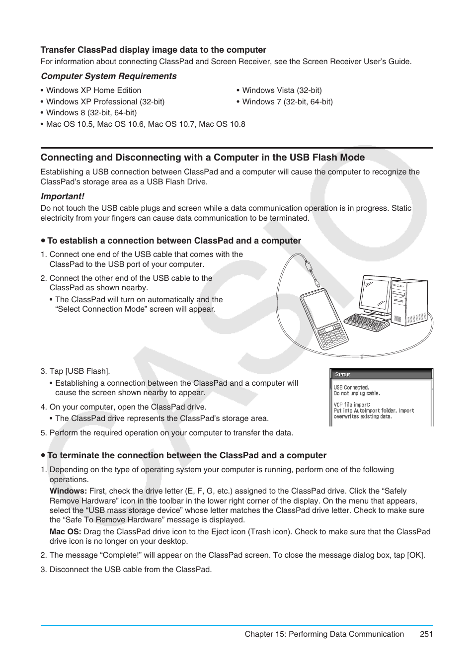 Casio ClassPad II fx-CP400 User Manual | Page 251 / 275