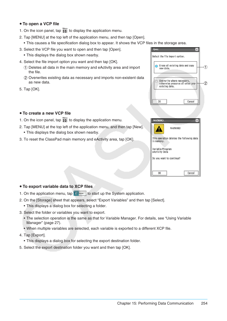 Casio ClassPad II fx-CP400 User Manual | Page 254 / 275