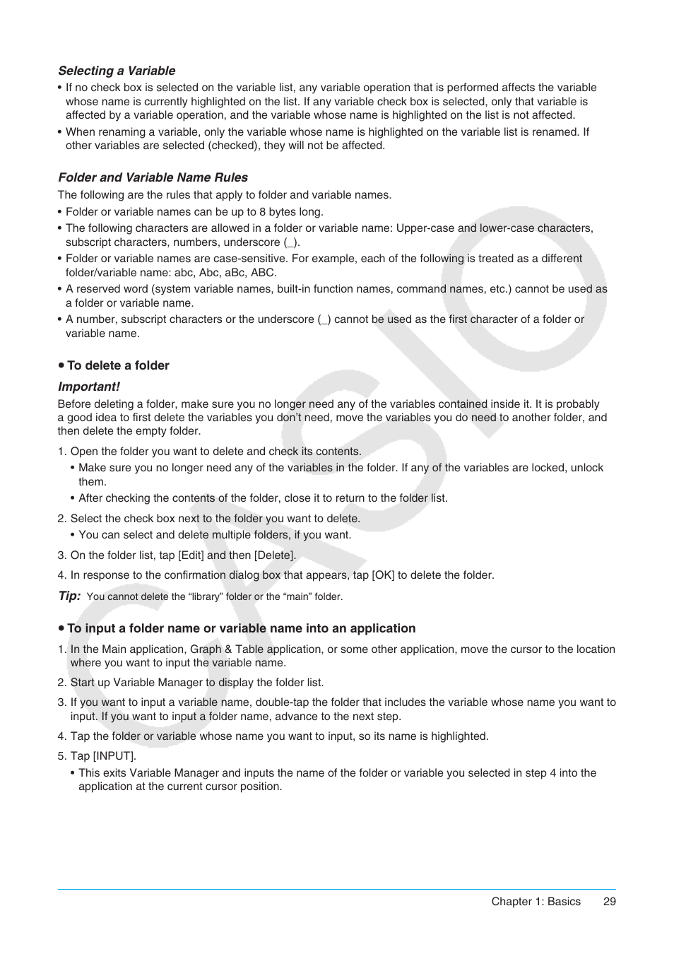 Casio ClassPad II fx-CP400 User Manual | Page 29 / 275