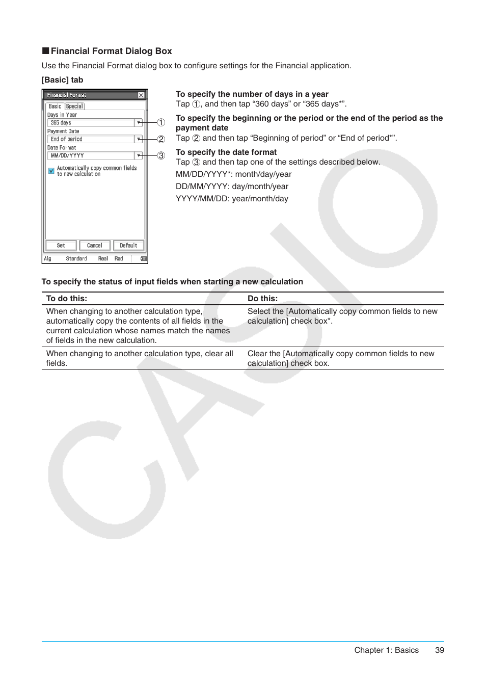 Casio ClassPad II fx-CP400 User Manual | Page 39 / 275
