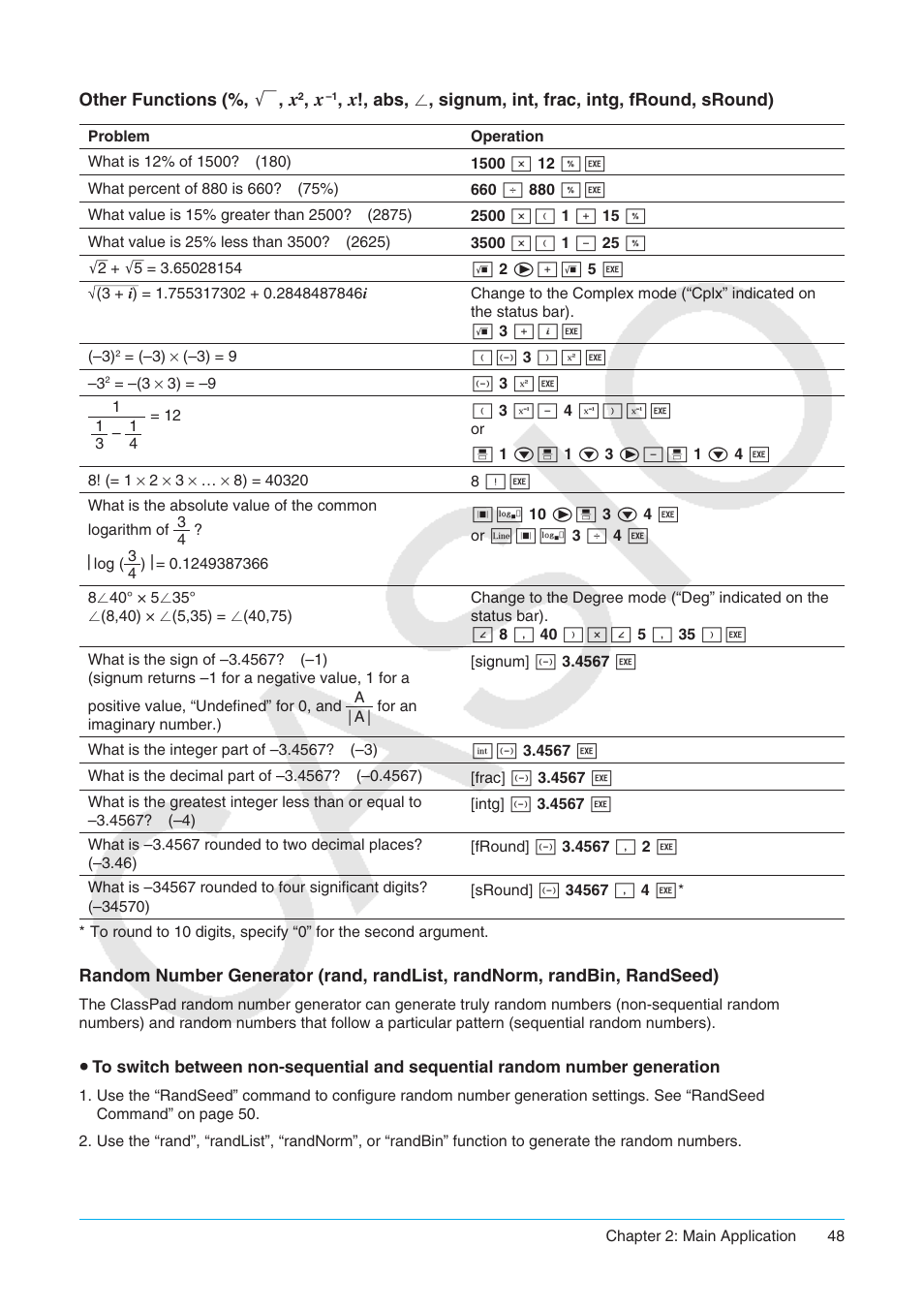 Casio ClassPad II fx-CP400 User Manual | Page 48 / 275