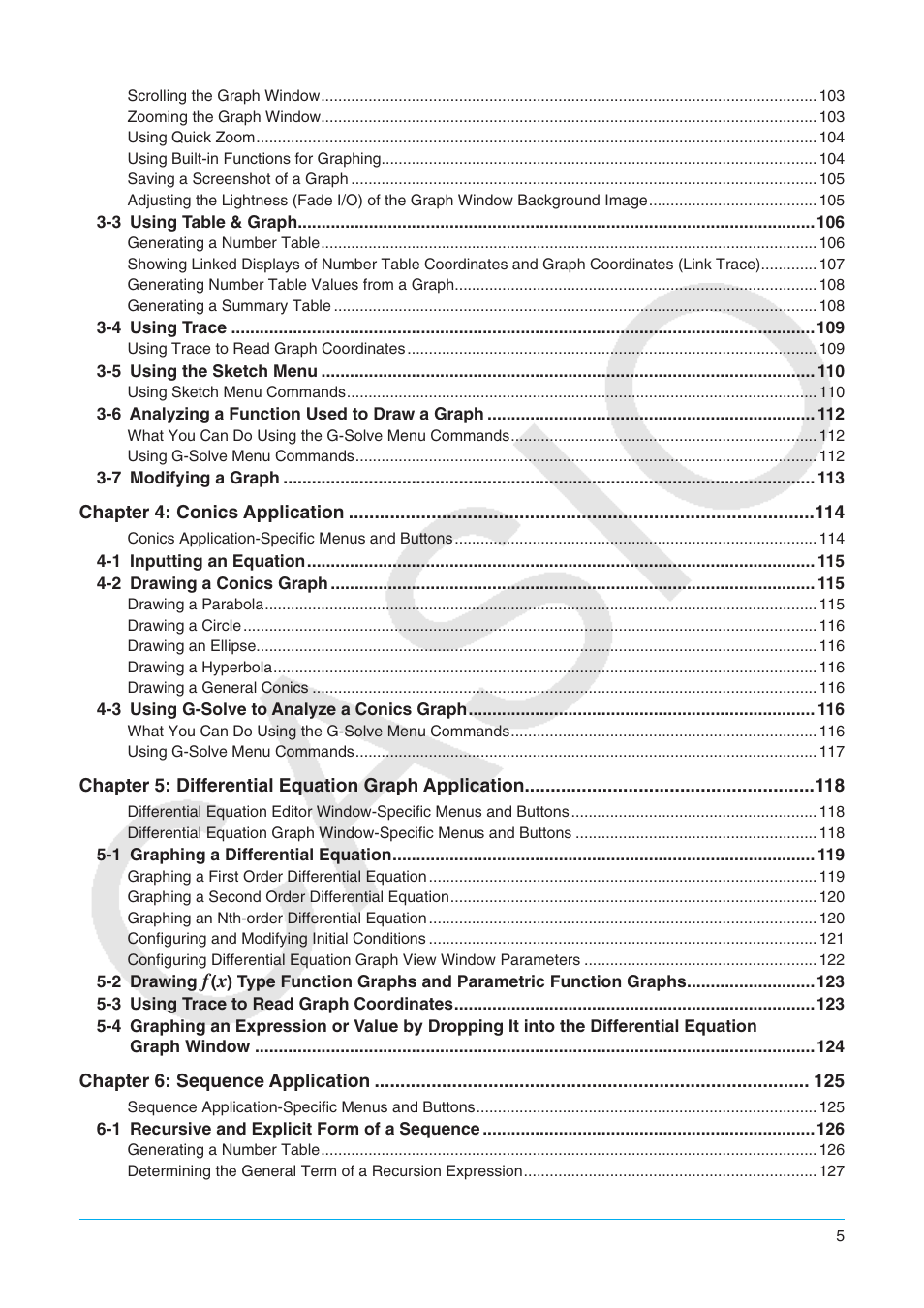 Casio ClassPad II fx-CP400 User Manual | Page 5 / 275