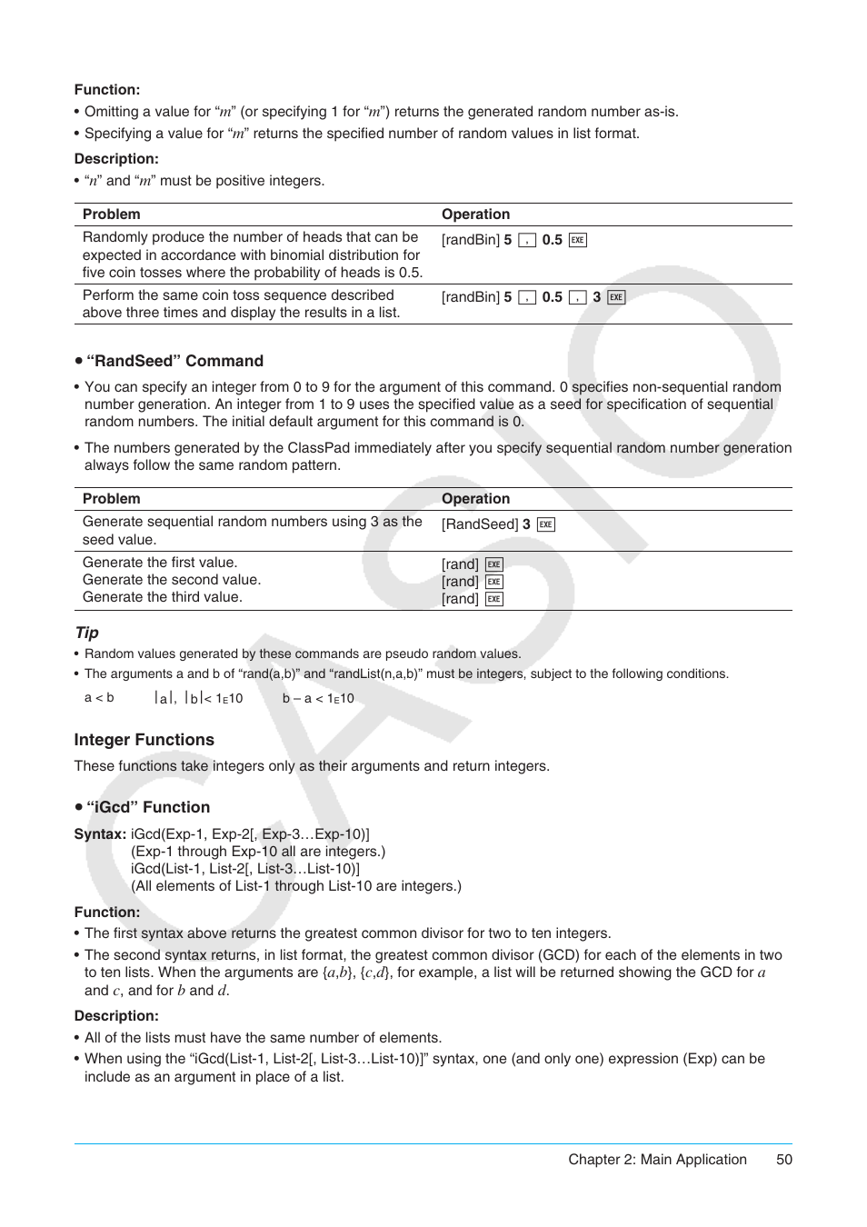 Casio ClassPad II fx-CP400 User Manual | Page 50 / 275