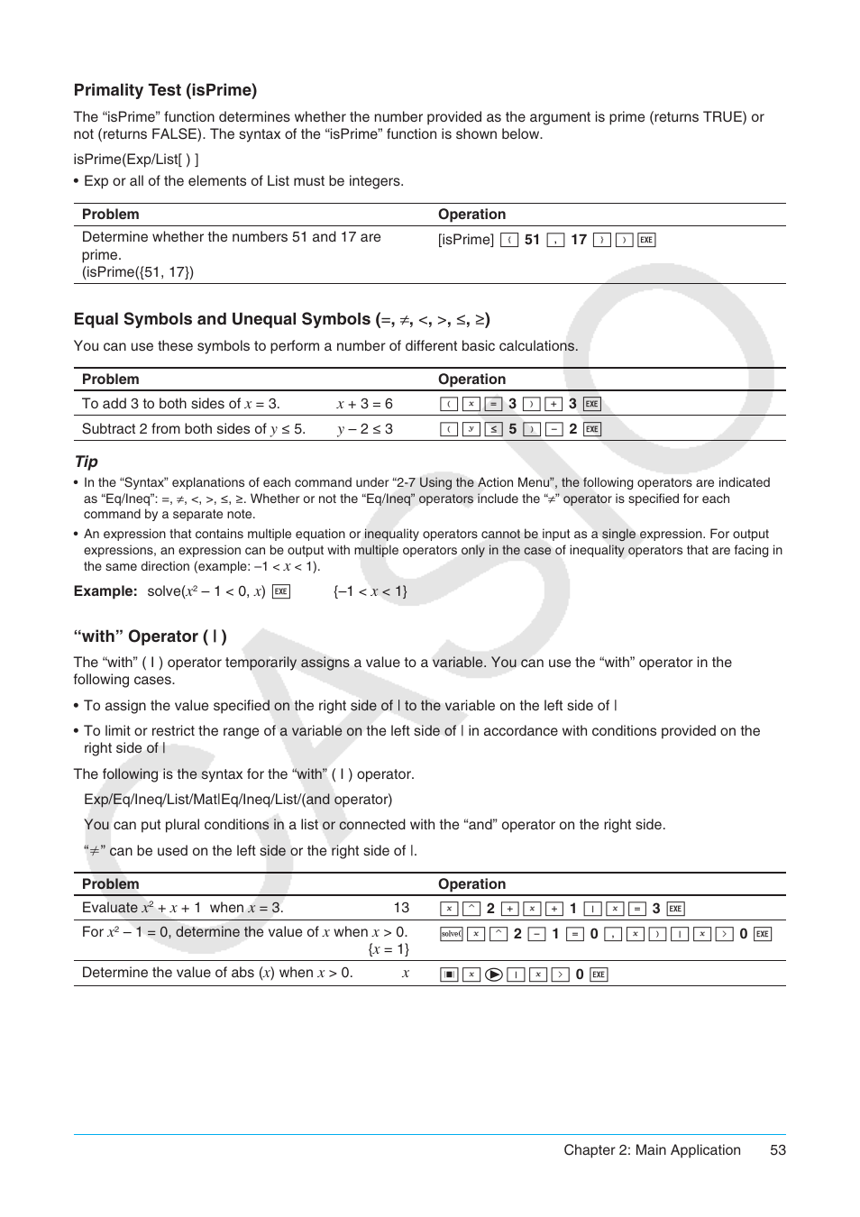Casio ClassPad II fx-CP400 User Manual | Page 53 / 275