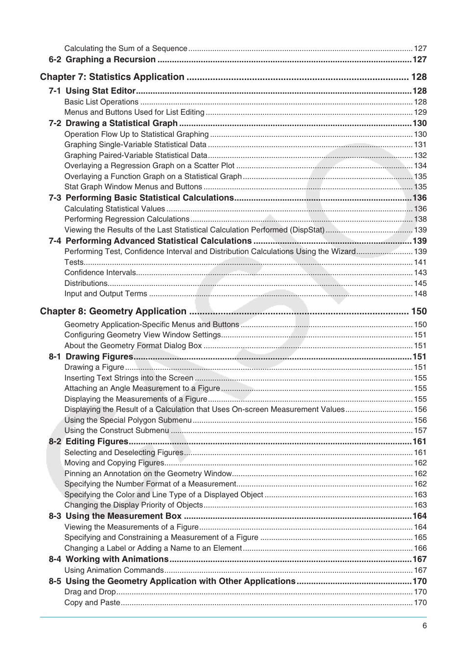 Casio ClassPad II fx-CP400 User Manual | Page 6 / 275