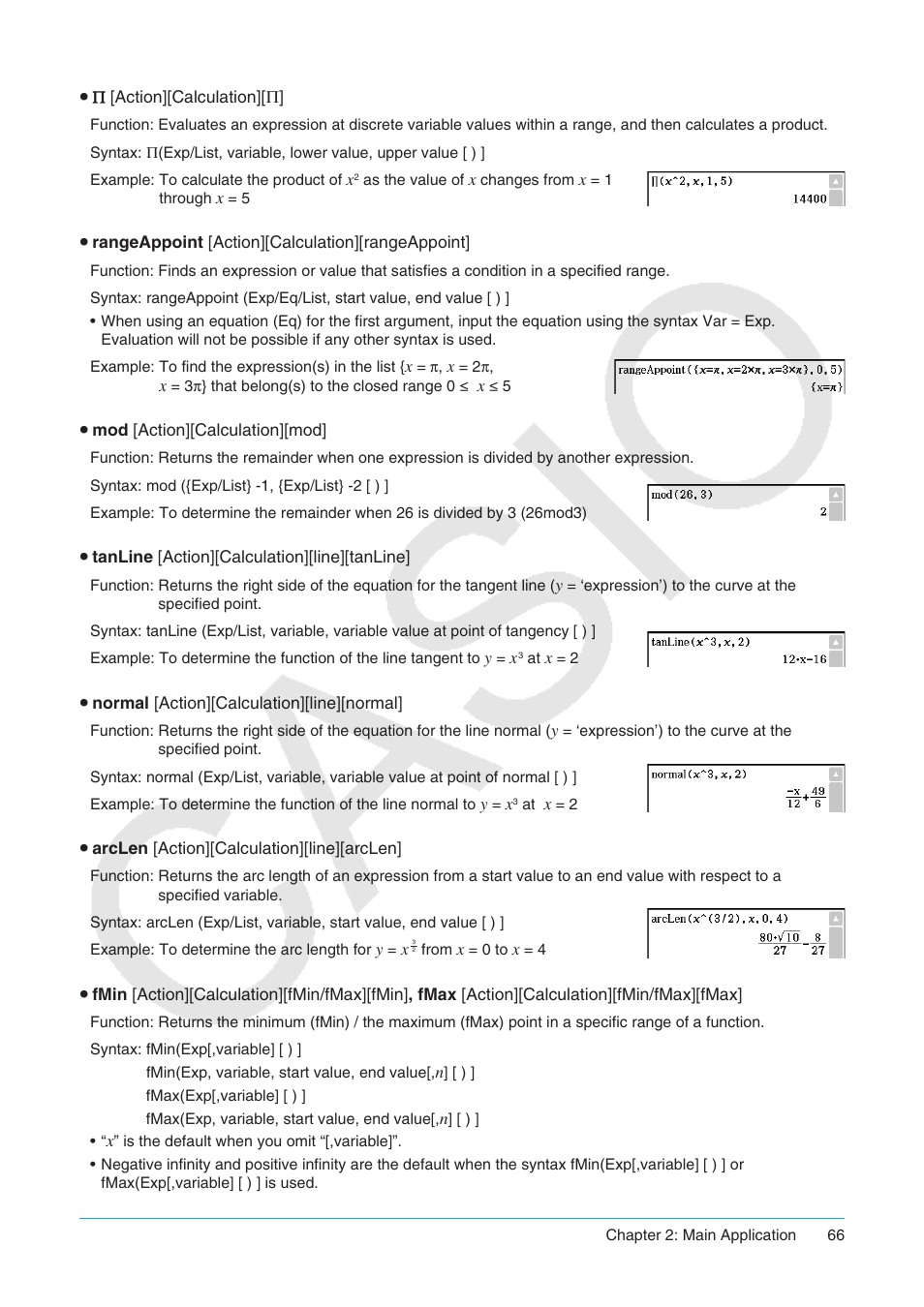 Casio ClassPad II fx-CP400 User Manual | Page 66 / 275