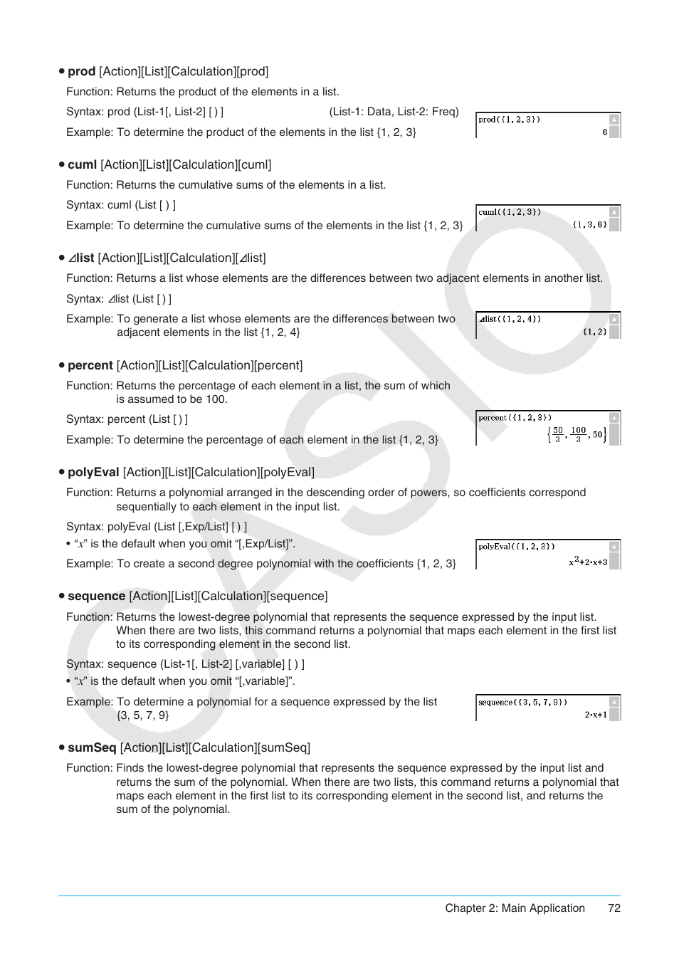Casio ClassPad II fx-CP400 User Manual | Page 72 / 275