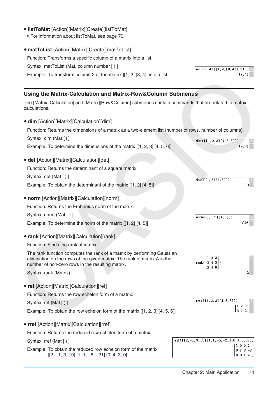 Casio ClassPad II fx-CP400 User Manual | Page 74 / 275