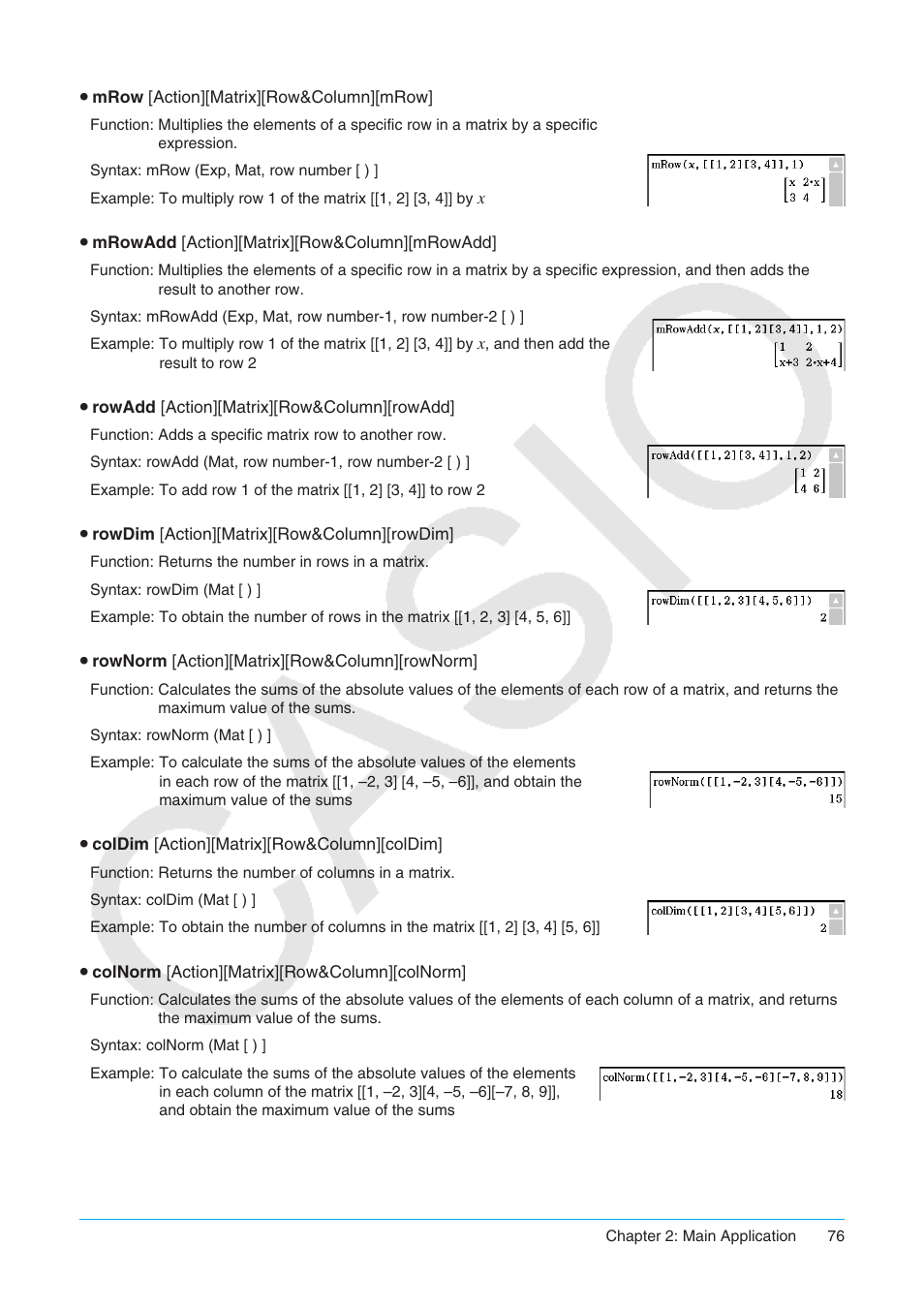 Casio ClassPad II fx-CP400 User Manual | Page 76 / 275