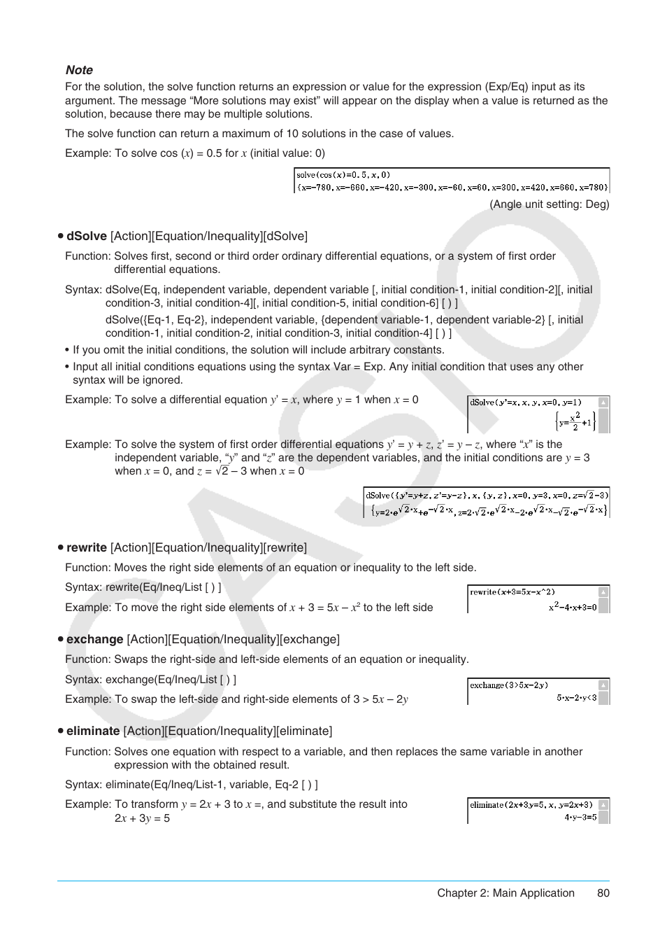 Casio ClassPad II fx-CP400 User Manual | Page 80 / 275